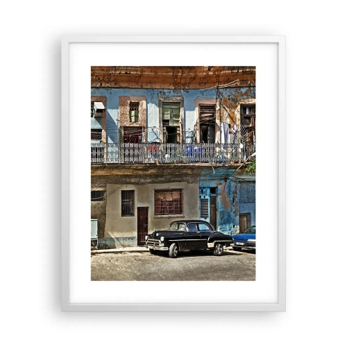 Poster in white frmae - Havana Style - 40x50 cm