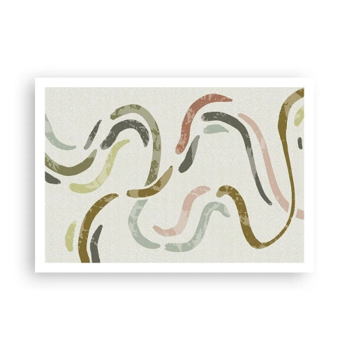 Poster - Cheerful Dance of Abstraction - 100x70 cm