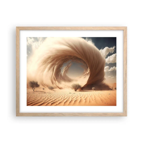 Poster in light oak frame - Open Portal - 50x40 cm