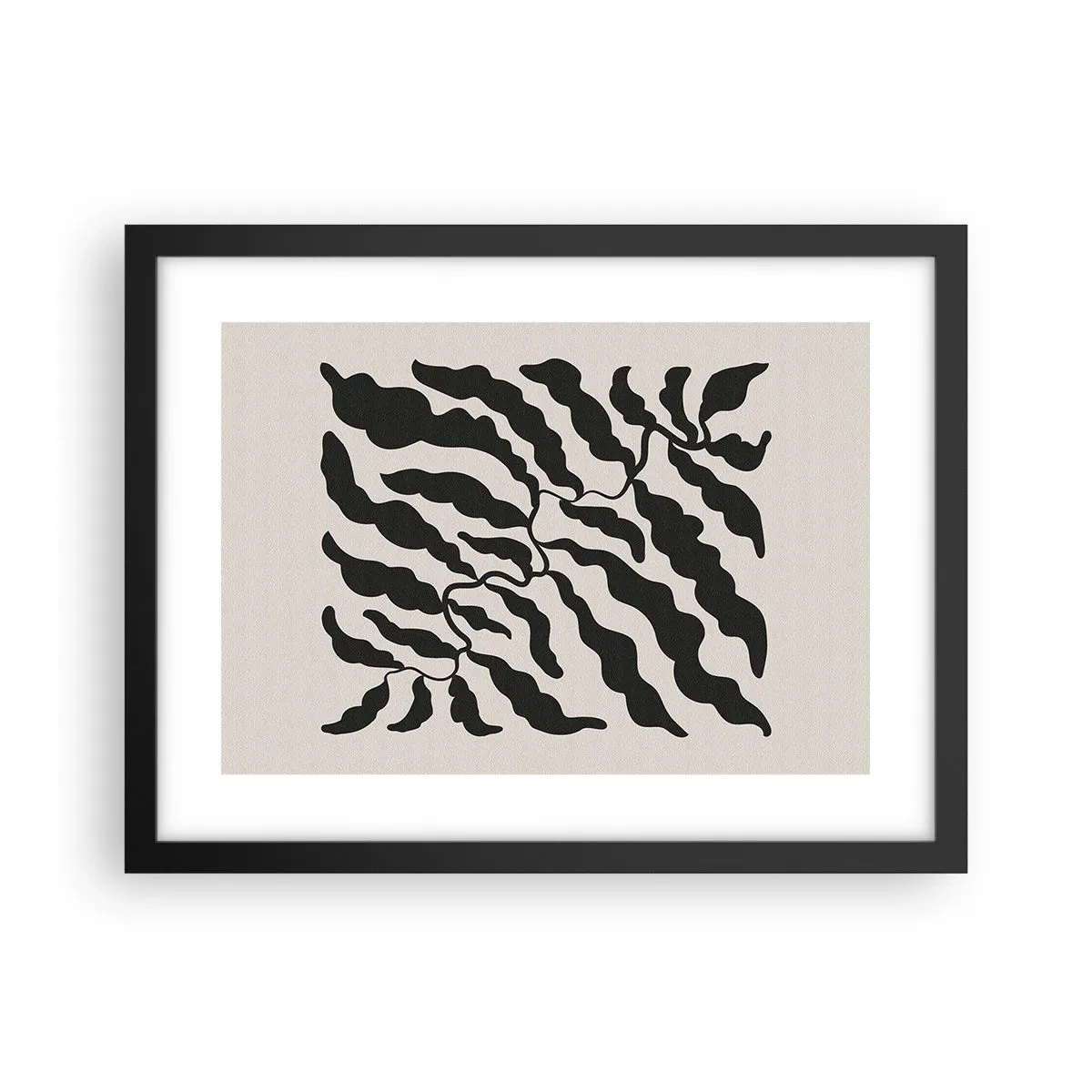 Poster in black frame - Nature of a Square - 40x30 cm
