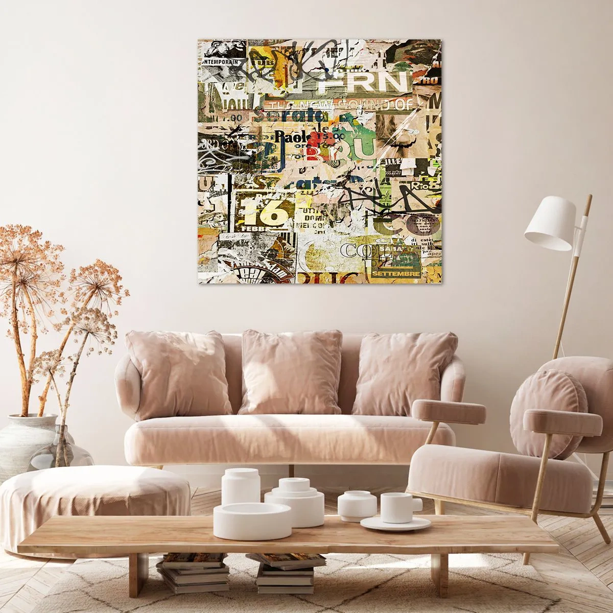 Canvas picture - So Much Is Going on - 60x60 cm