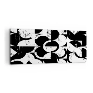 Canvas picture - White Is White and Black Is Black - 120x50 cm