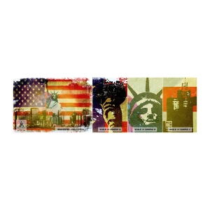 Photo Wallpaper Sample Standard Eco - Viva America! - New York, USA, statue of Liberty - 100x30 cm