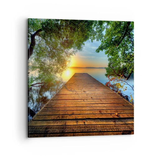 Canvas picture - Don't Hurry, Sit Down - 70x70 cm