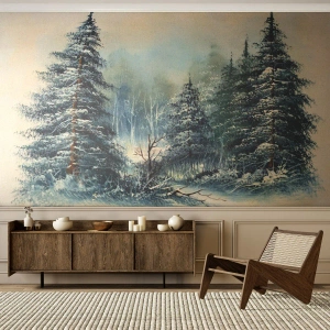 Custom Wallpaper Premium Sand - Ready for Christmas - Landscape, Forest, Nature