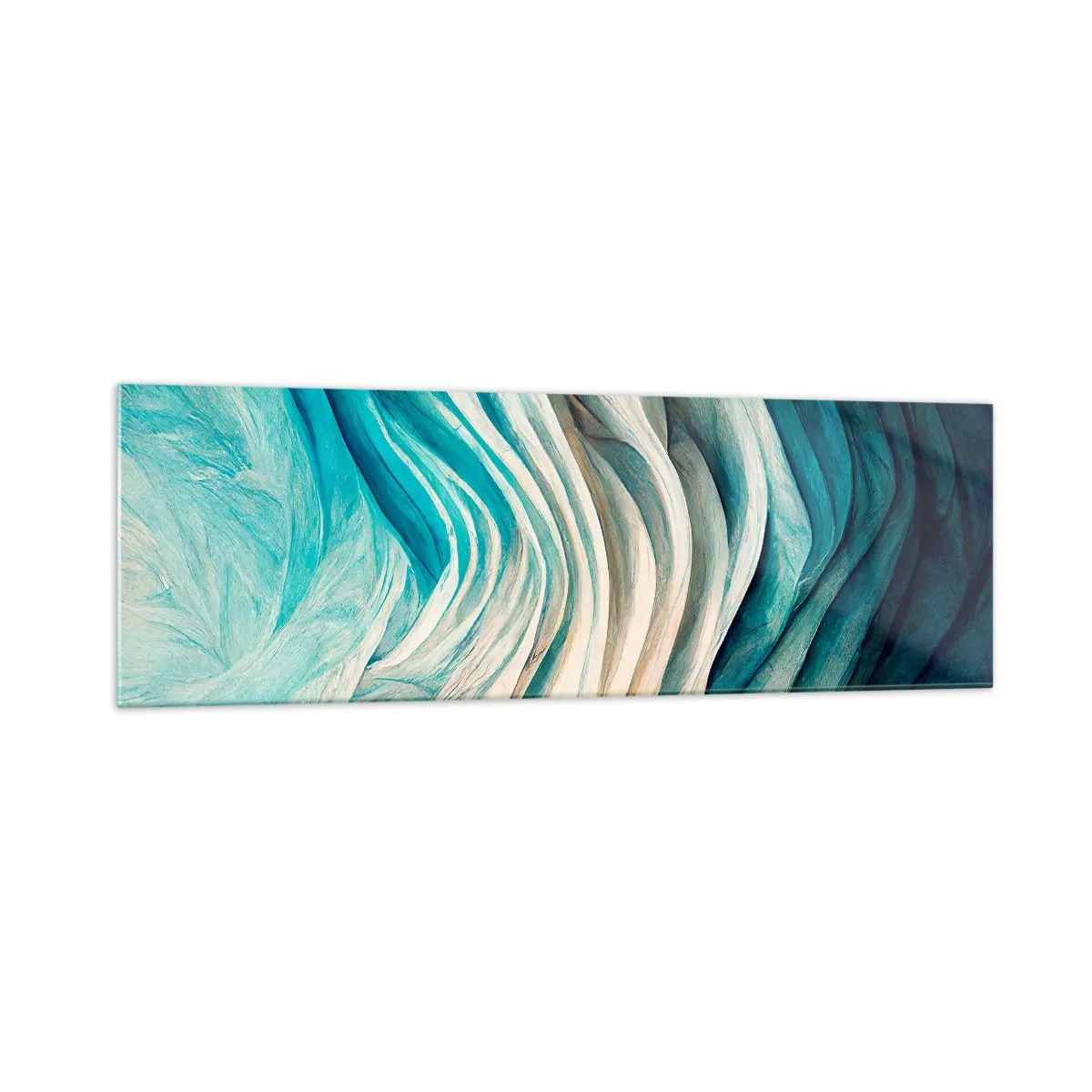 Glass picture - Blue Insatiability - 160x50 cm