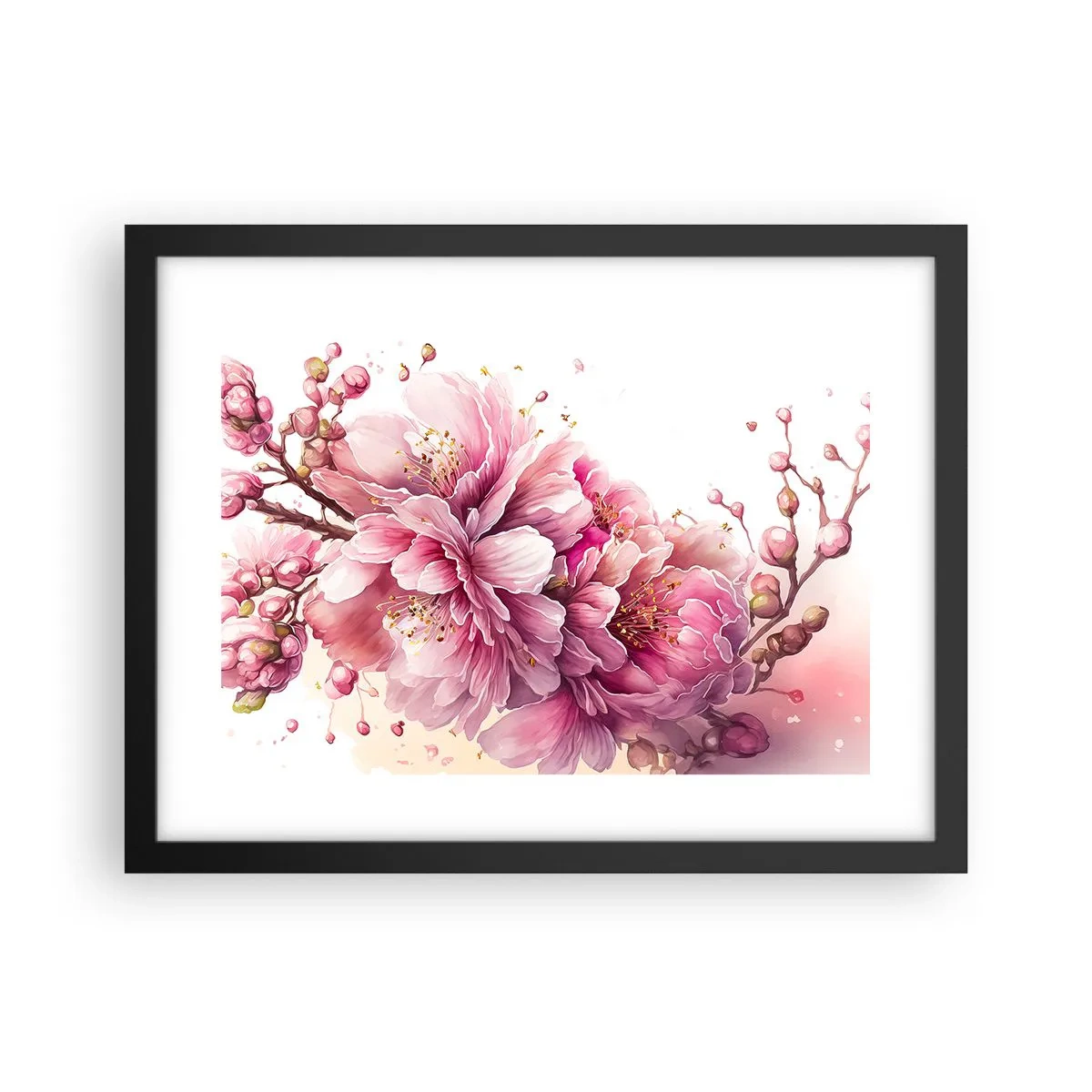 Poster in black frame - Land of Cherry Blossoms - 40x30 cm