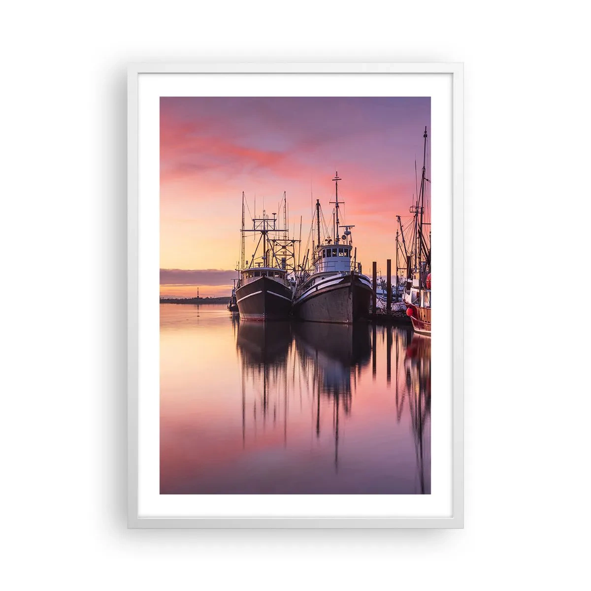 Poster in white frmae - Before Dawn - 50x70 cm