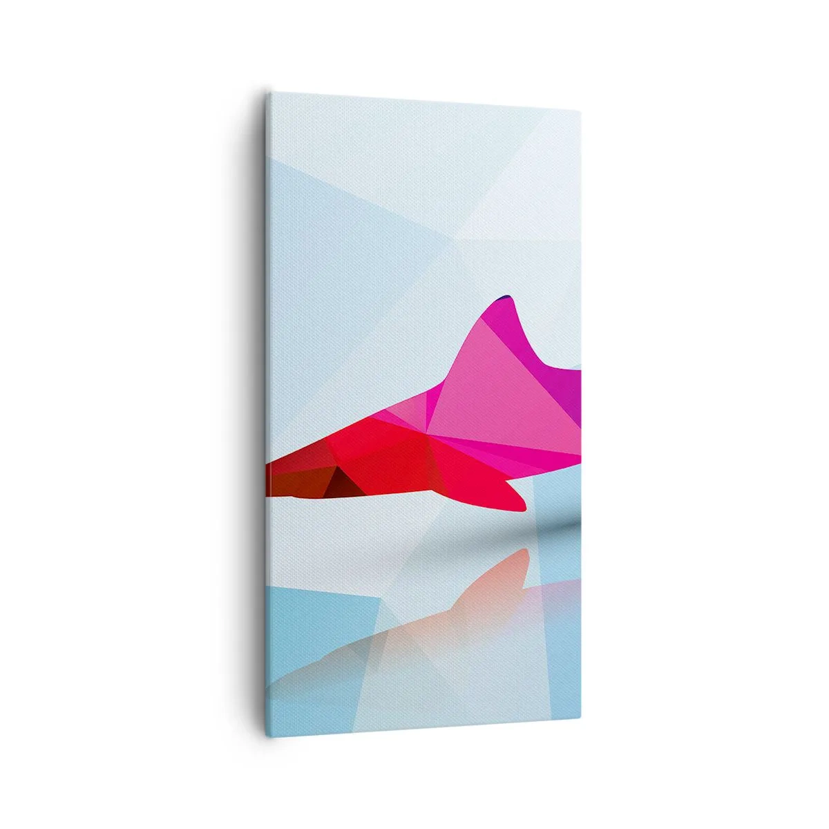 Canvas picture - Shark in a Crystal Environment - 55x100 cm