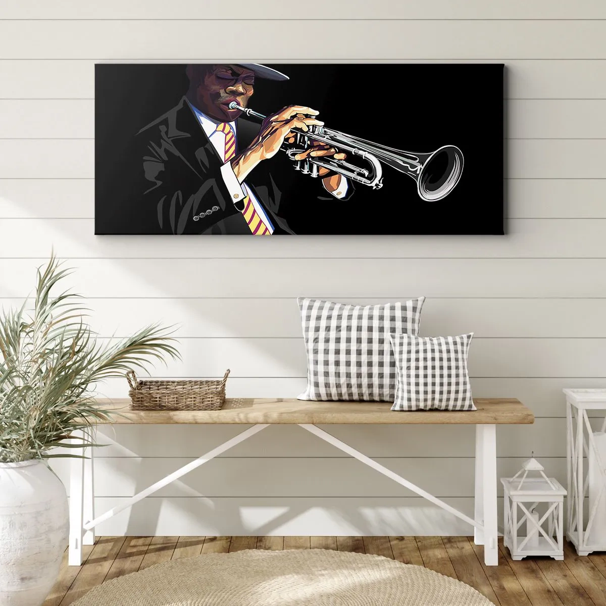 Canvas picture - Charm of Old School - 160x50 cm
