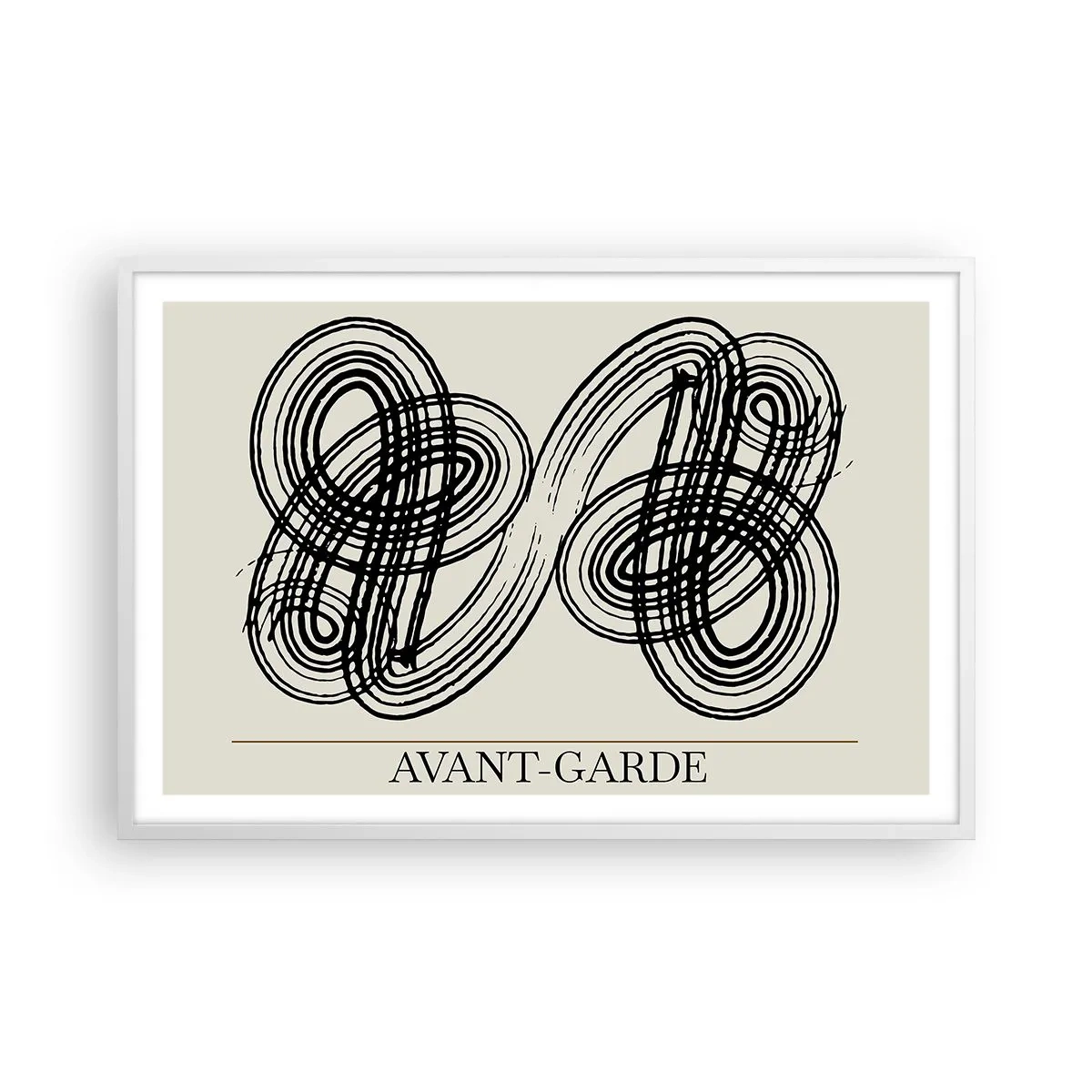 Poster in white frmae - Spontaneous Result - 91x61 cm