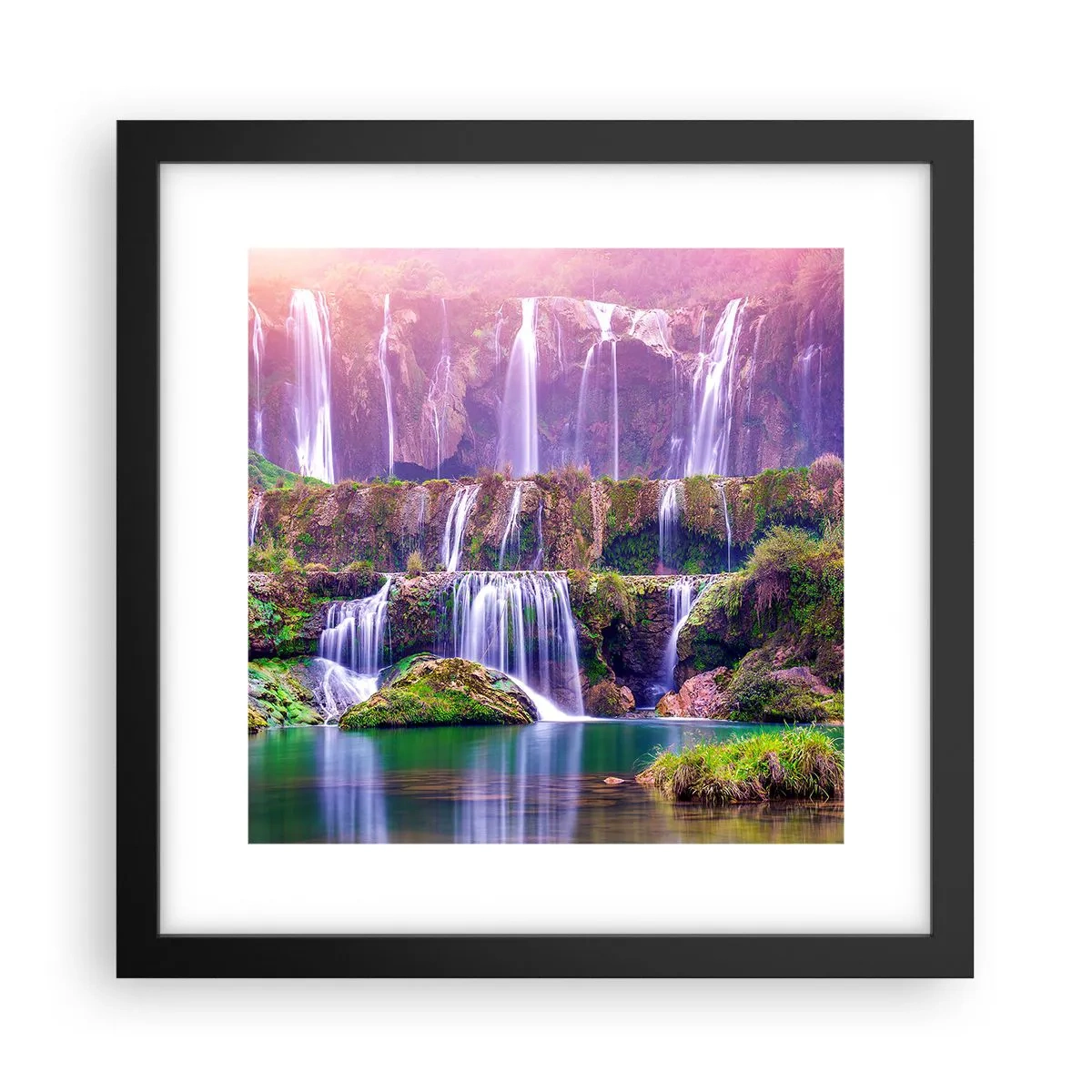 Poster in black frame - Stairway to Heaven - 30x30 cm