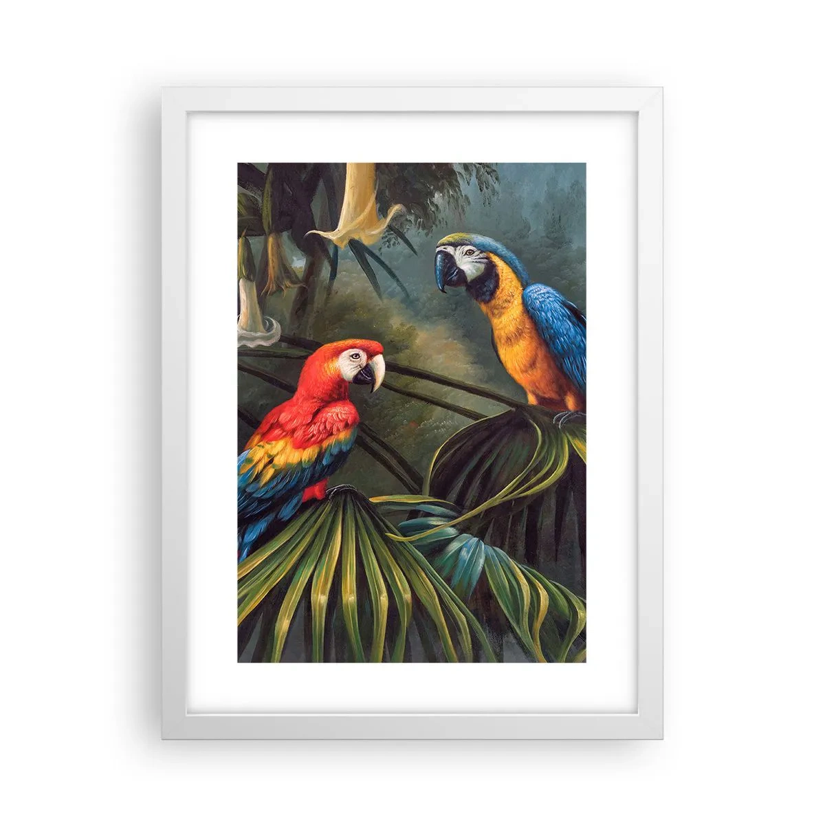 Poster in white frmae - Romanticism in Tropics - 30x40 cm