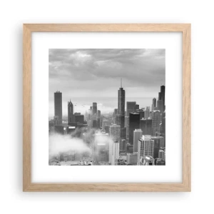 Poster in light oak frame - American Landscape - 30x30 cm