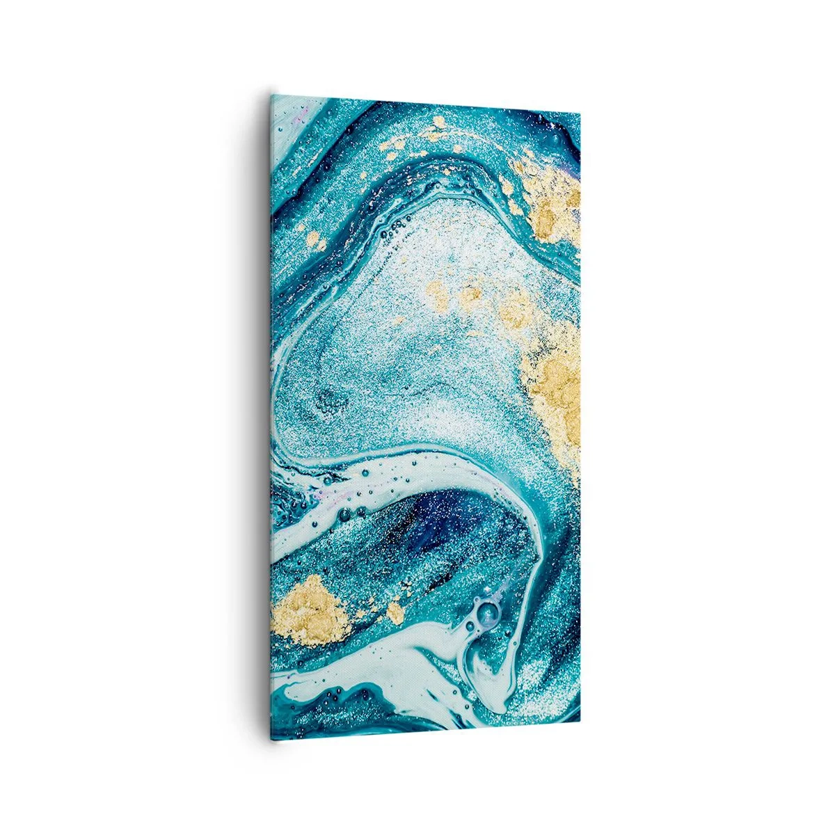 Canvas picture - Blue Whirl - 65x120 cm