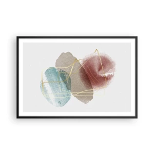 Poster in black frame - Beads of Space - 91x61 cm