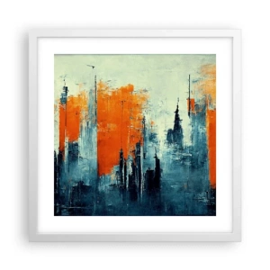 Poster in white frmae - Modern Landscape - 40x40 cm