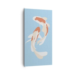 Canvas picture - Spontaneous Synchronised Swim - 65x120 cm