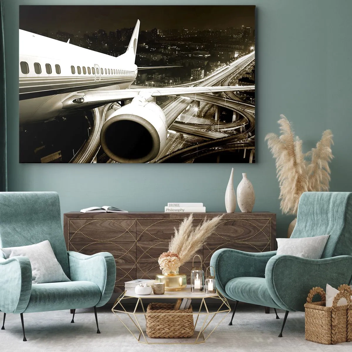 Canvas picture - Flying into the Night - 100x70 cm
