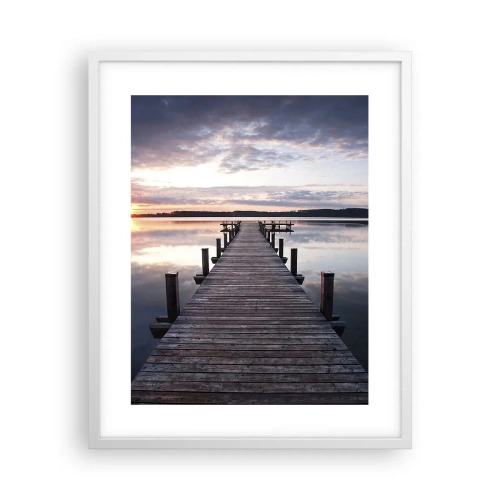 Poster in white frmae - Quiet Border of Night and Day - 40x50 cm