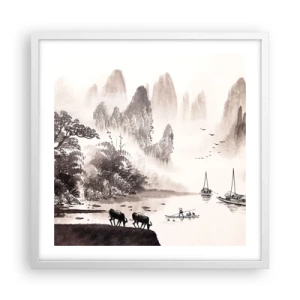 Poster in white frmae - Everyday Life in the East - 50x50 cm