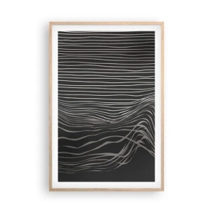 Poster in light oak frame - Rhythm and Accent - 61x91 cm