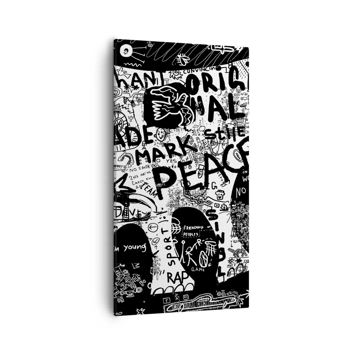 Canvas picture - Rich World of the Street - 55x100 cm