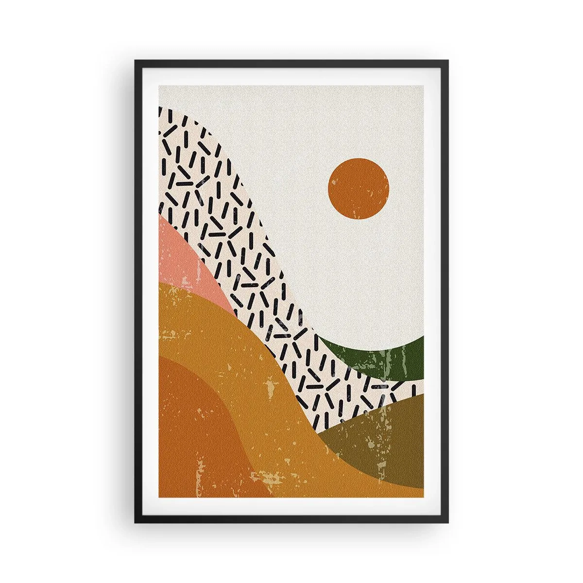 Poster in black frame - Sunny Abstract - 61x91 cm