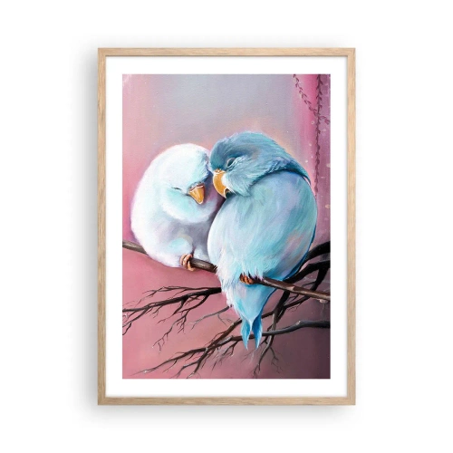 Poster in light oak frame - What Can We Add? - 50x70 cm