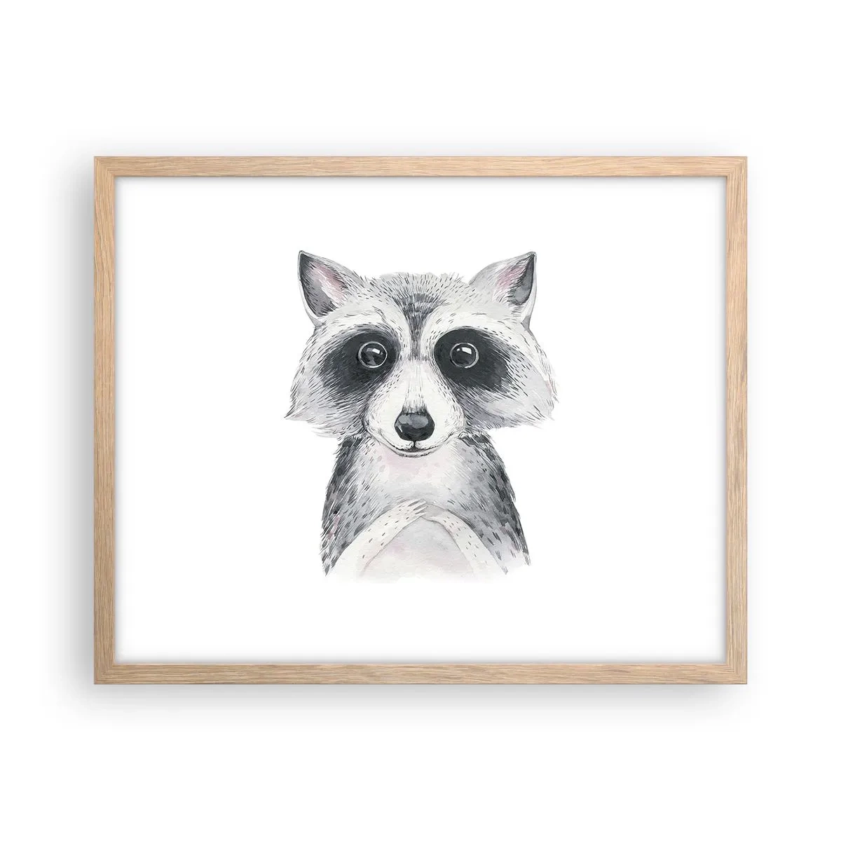 Poster in light oak frame - Emotional Moment - 50x40 cm