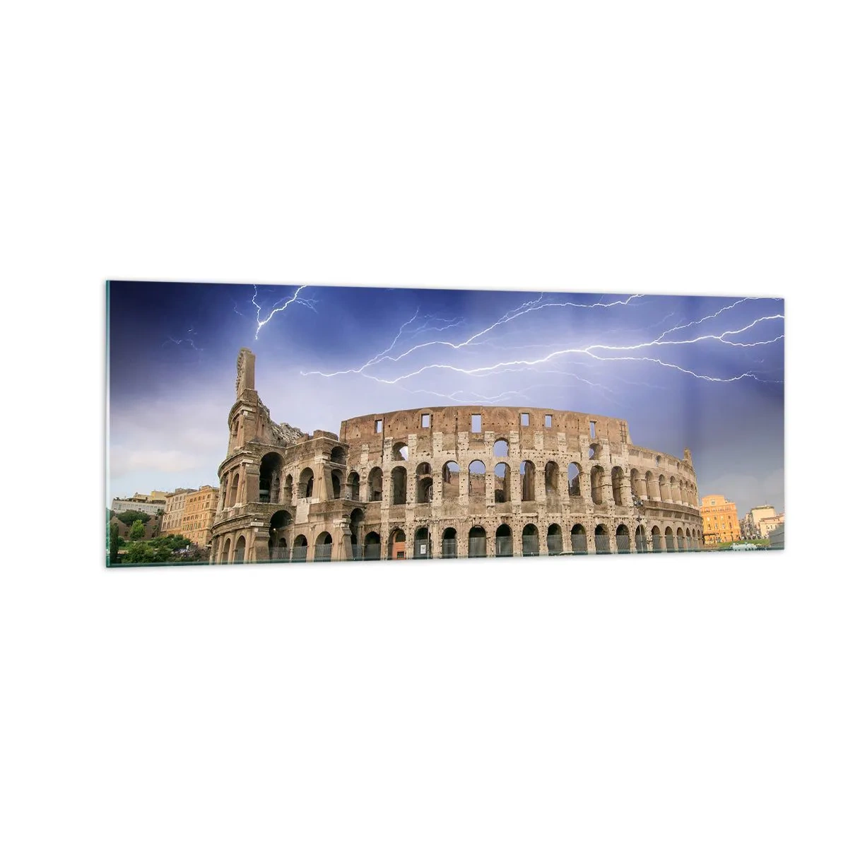 Glass picture - Battle Arena - 140x50 cm
