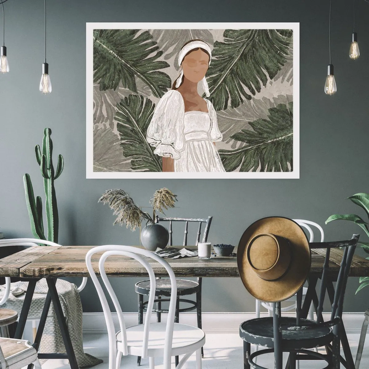 Poster - Exotic Portrait - 50x40 cm