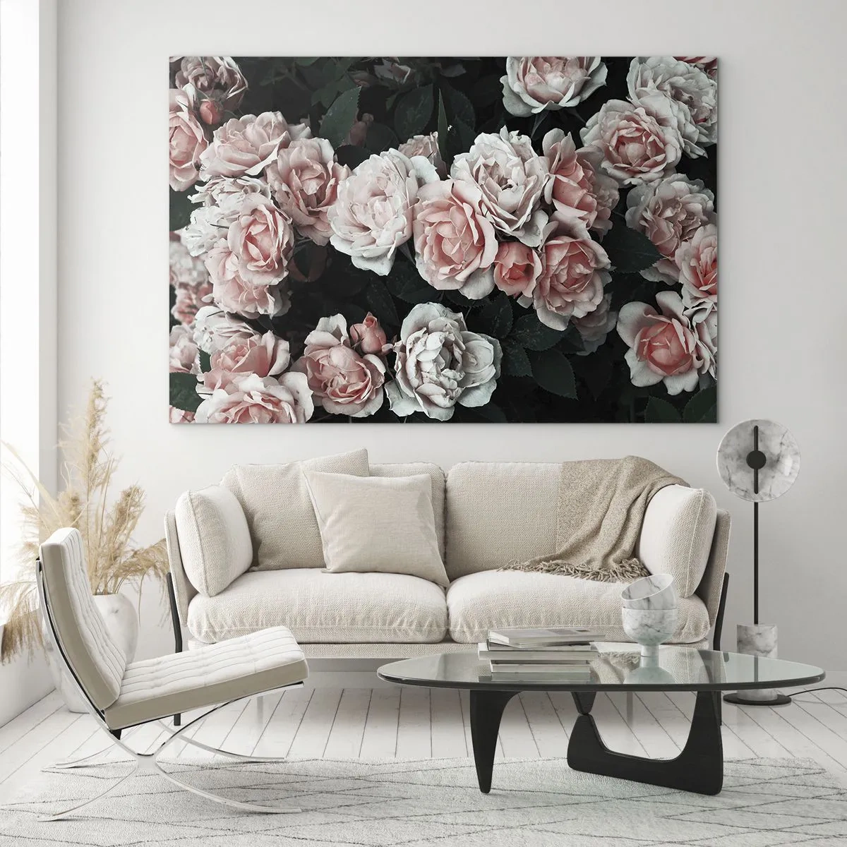 Glass picture - Rose Ensemble - 100x70 cm