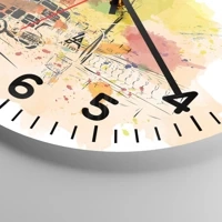 Clock face with numbers