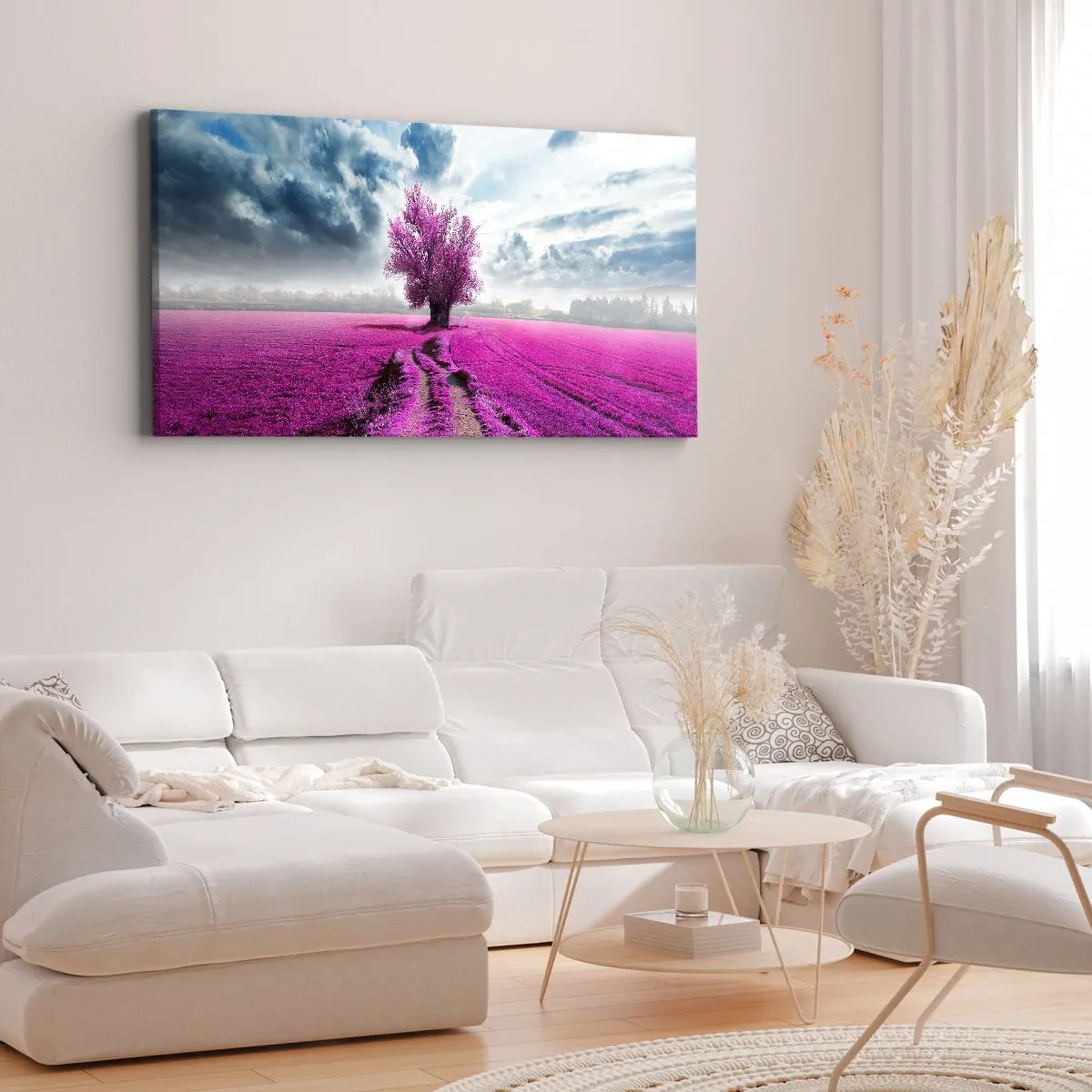 Canvas picture - Heathland Charm - 140x50 cm