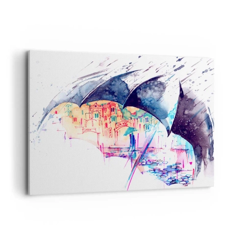 Canvas picture - Walk in the Rain - 100x70 cm