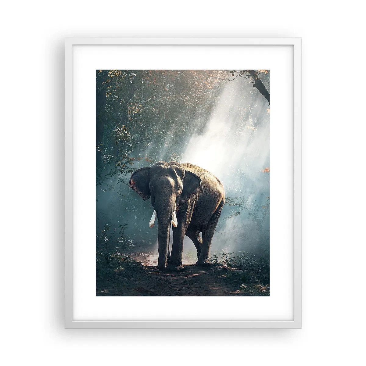 Poster in white frmae - Quiet Stroll - 40x50 cm