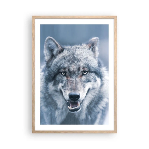 Poster in light oak frame - Will You Take Up the Challenge? - 50x70 cm