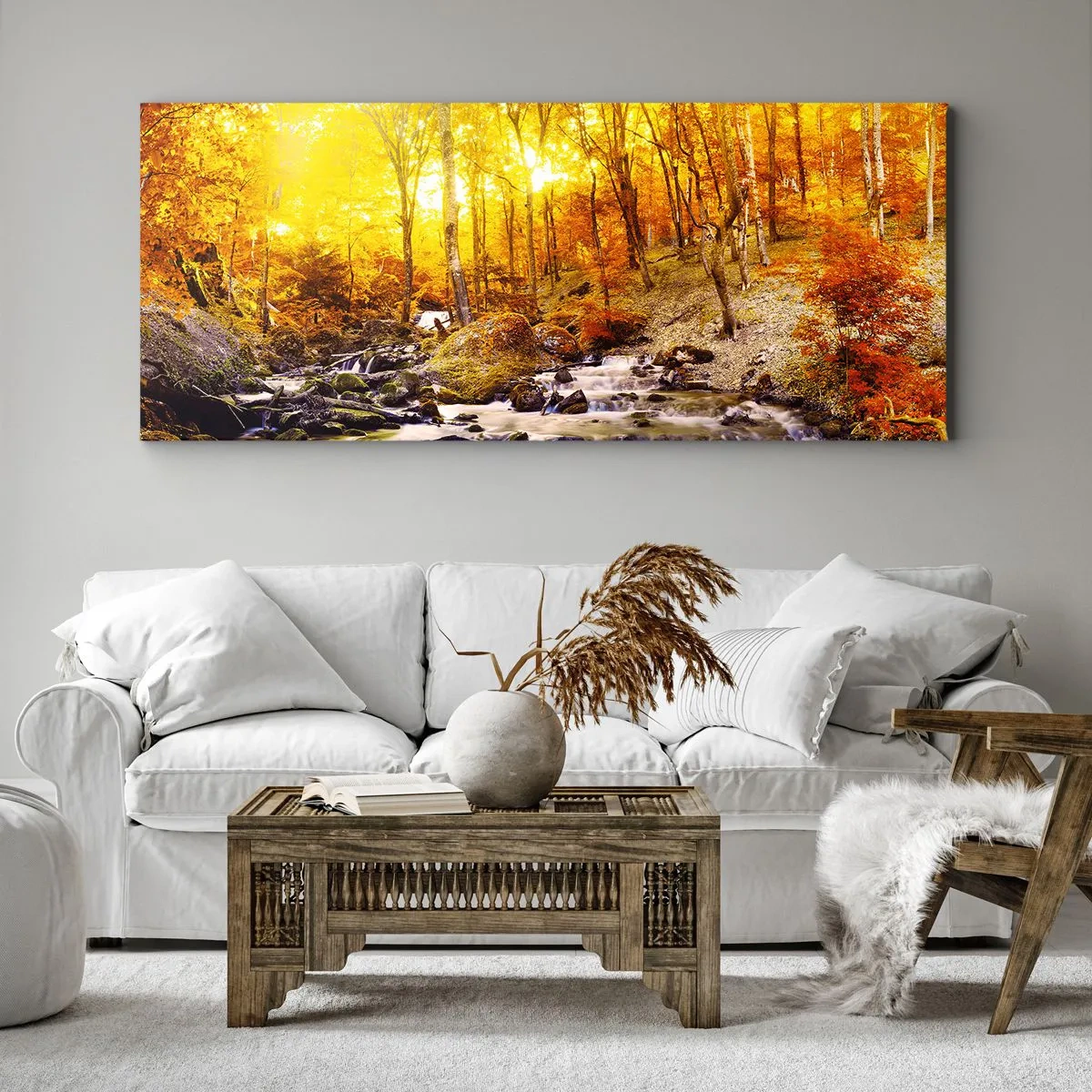 Canvas picture - Stones Set in Gold and Platinum - 90x30 cm