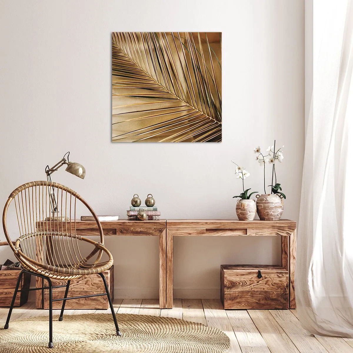Canvas picture - Natural Colonnade - 40x40 cm