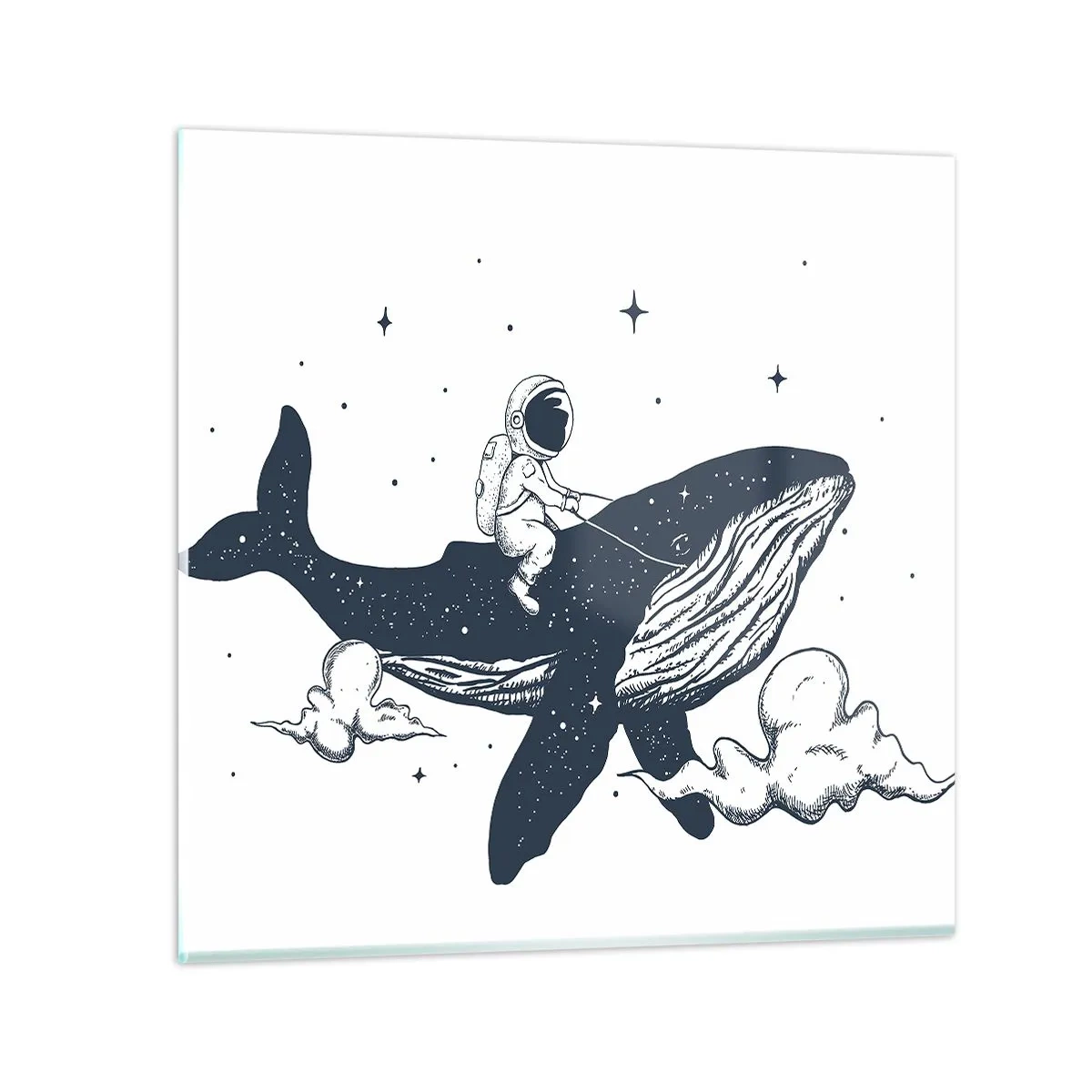 Glass picture - Space Adventure - 30x30 cm