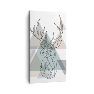 Canvas picture - In a Geometrical Forest - 45x80 cm