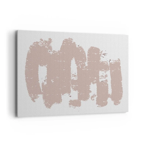 Canvas picture - Abstract in Delicate Pink - 100x70 cm