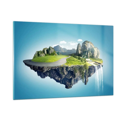 Glass picture - Fantastic Island - 120x80 cm