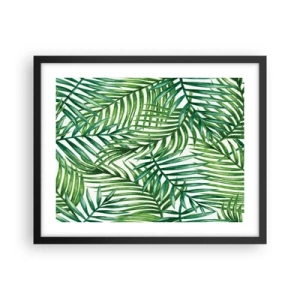 Poster in black frame - Under the Green Canopy - 50x40 cm