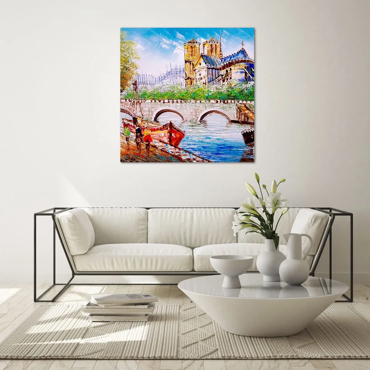 Glass picture - Their Time Never Passes - 50x50 cm