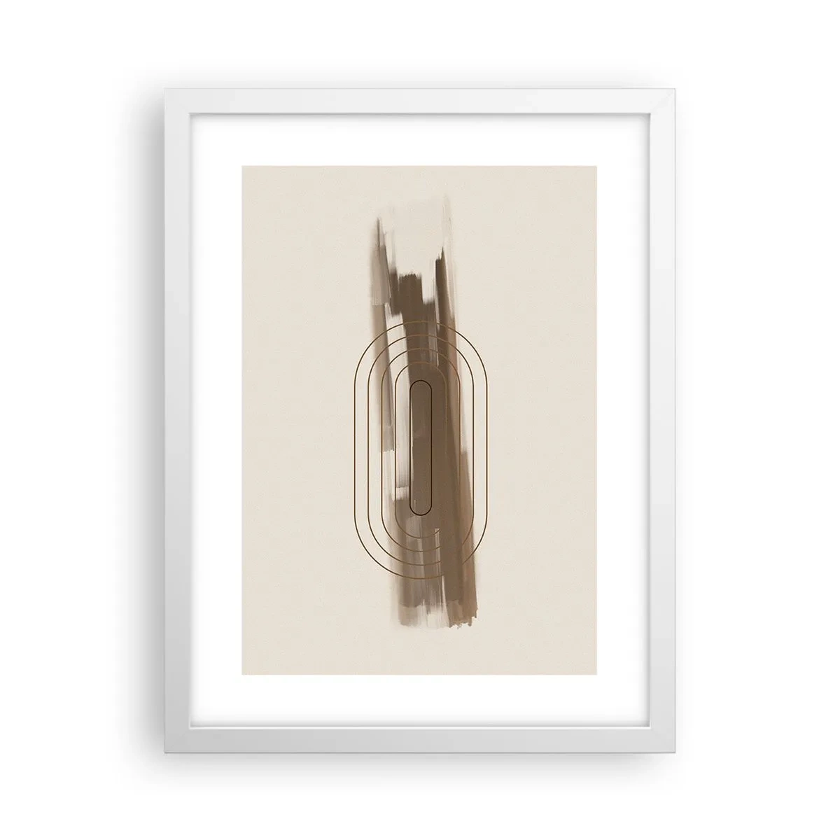 Poster in white frmae - Blast of Grey - 30x40 cm