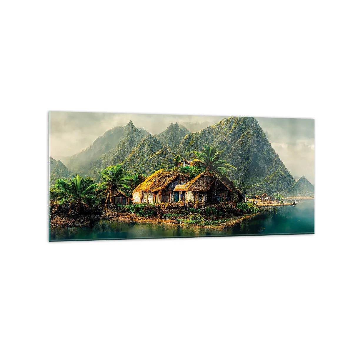 Glass picture - Tropical Paradise - 120x50 cm