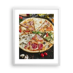 Poster in white frmae - Range of Flavours - 40x50 cm