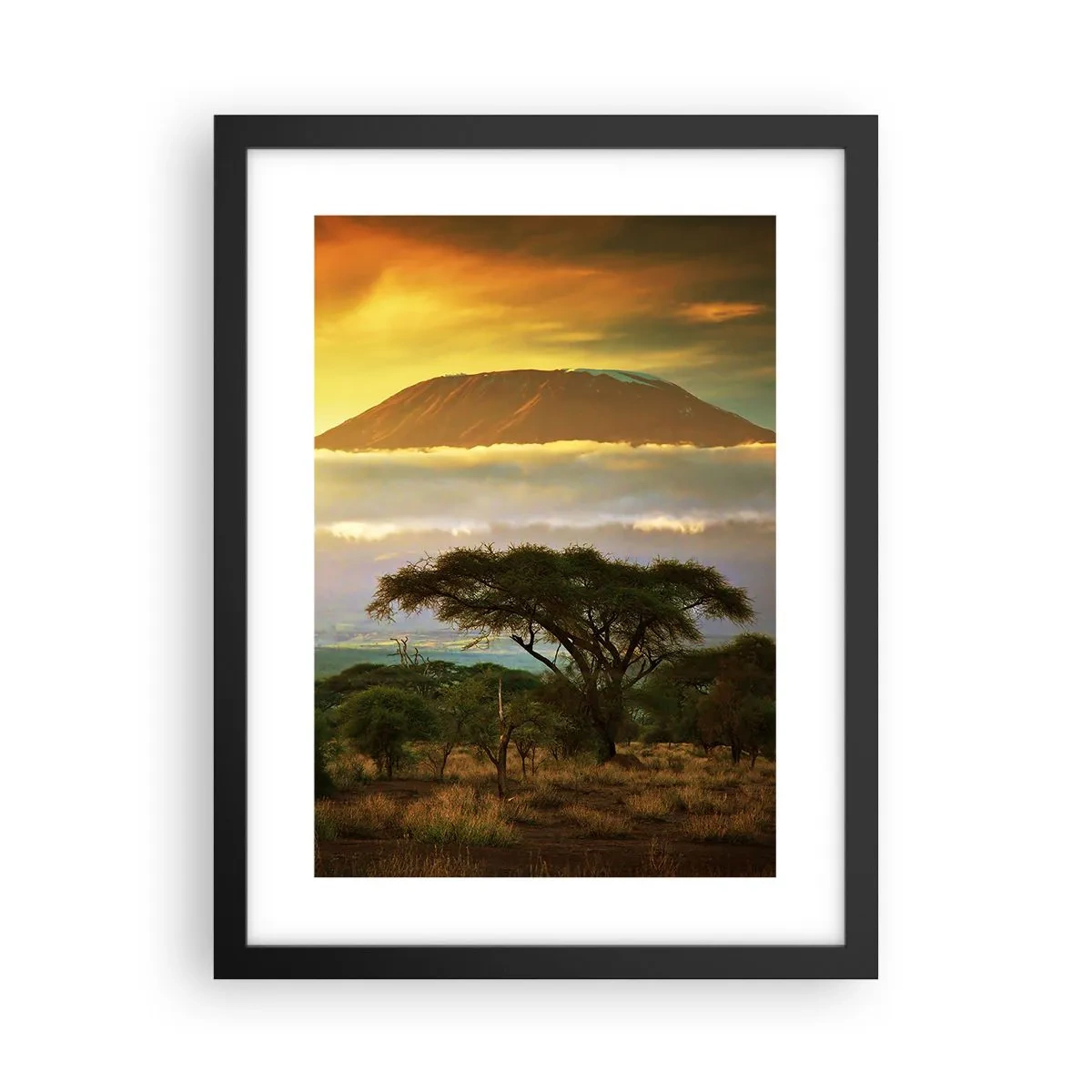 Poster in black frame - Traveller's Dream - 30x40 cm